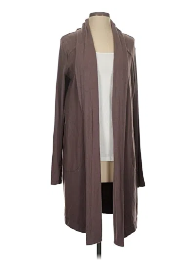 Pre-owned Athleta Cardigan Sweater In Brown