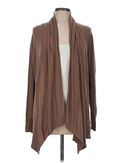 Pre-owned Athleta Cardigan Sweater In Brown