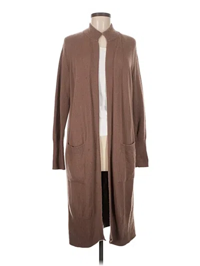 Pre-owned Athleta Cardigan Sweater In Brown