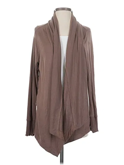 Pre-owned Athleta Cardigan Sweater In Brown