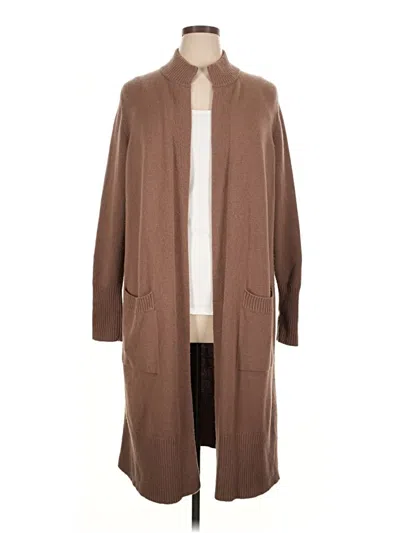 Pre-owned Athleta Cardigan Sweater In Brown