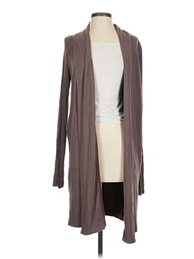 Pre-owned Athleta Cardigan Sweater In Brown
