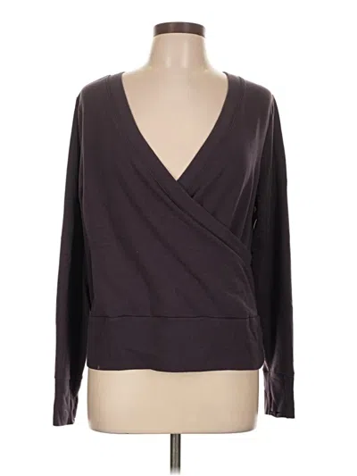 Pre-owned Athleta Cardigan Sweater In Brown