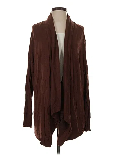 Pre-owned Athleta Cardigan Sweater In Brown