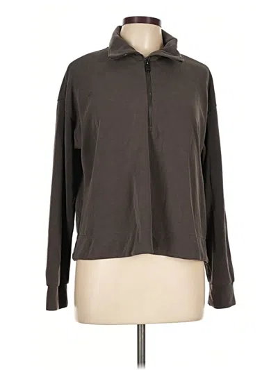 Pre-owned Athleta Cardigan Sweater In Brown