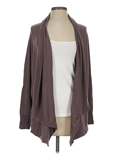 Pre-owned Athleta Cardigan Sweater In Brown
