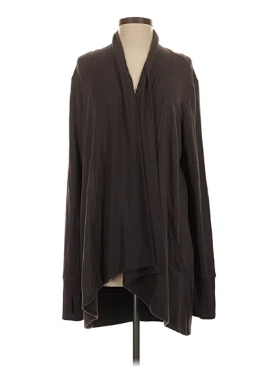 Pre-owned Athleta Cardigan Sweater In Brown