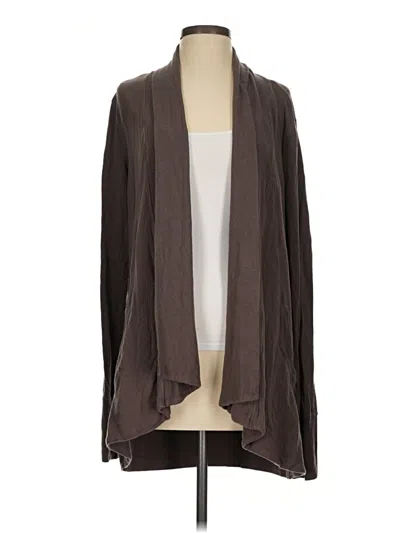 Pre-owned Athleta Cardigan Sweater In Brown
