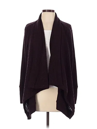 Pre-owned Athleta Cardigan Sweater In Burgundy