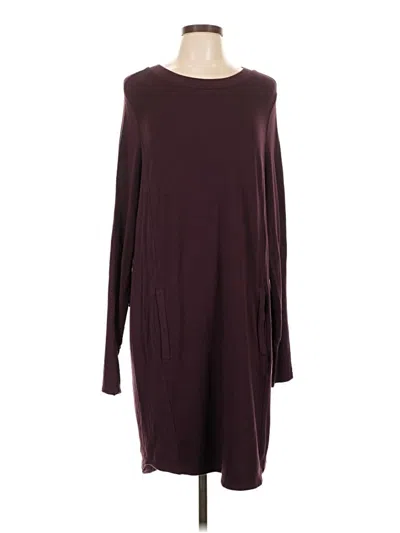 Pre-owned Athleta Cardigan Sweater In Burgundy