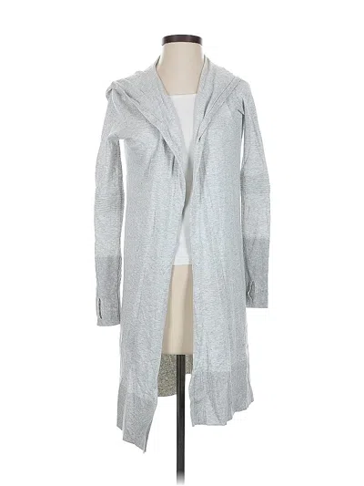Pre-owned Athleta Cardigan Sweater In Gray