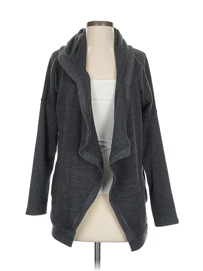Pre-owned Athleta Cardigan Sweater In Gray