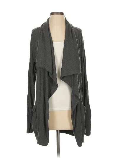 Pre-owned Athleta Cardigan Sweater In Gray