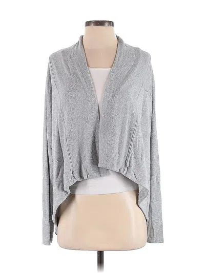 Pre-owned Athleta Cardigan Sweater In Gray