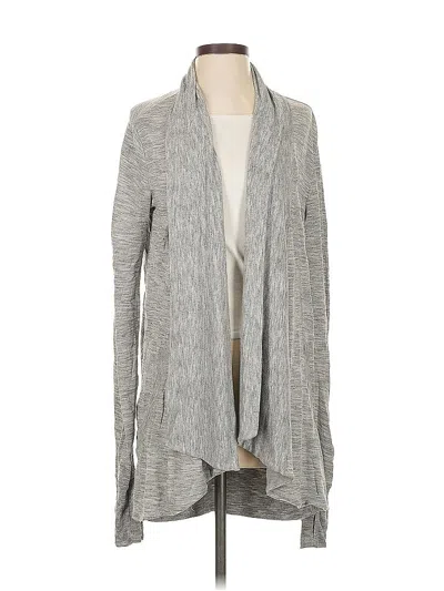 Pre-owned Athleta Cardigan Sweater In Gray