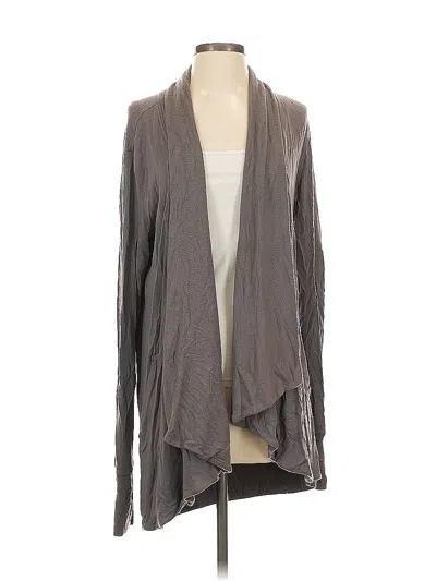 Pre-owned Athleta Cardigan Sweater In Gray