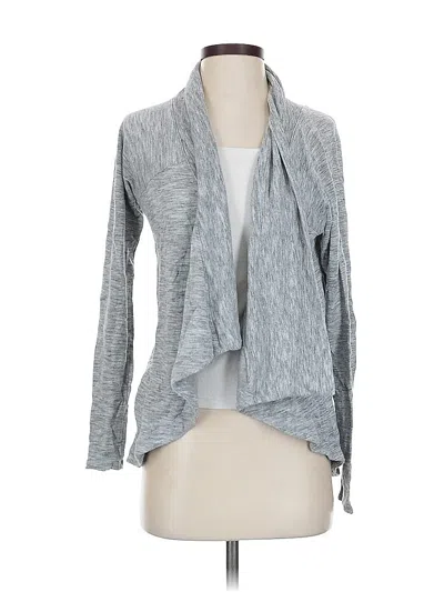 Pre-owned Athleta Cardigan Sweater In Gray