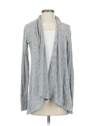 Pre-owned Athleta Cardigan Sweater In Gray