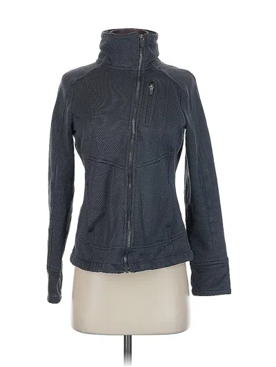 Pre-owned Athleta Cardigan Sweater In Gray