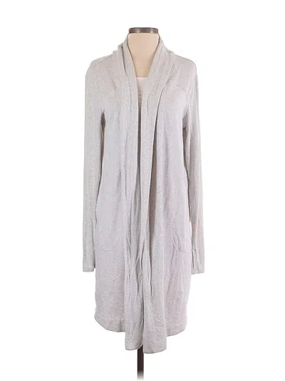 Pre-owned Athleta Cardigan Sweater In Gray