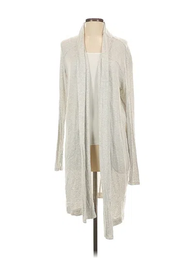 Pre-owned Athleta Cardigan Sweater In Gray