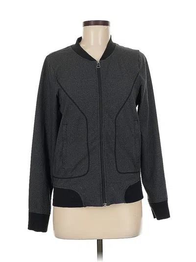 Pre-owned Athleta Cardigan Sweater In Gray