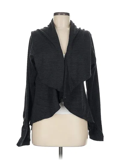 Pre-owned Athleta Cardigan Sweater In Gray