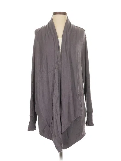 Pre-owned Athleta Cardigan Sweater In Gray