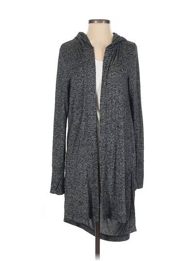 Pre-owned Athleta Cardigan Sweater In Gray