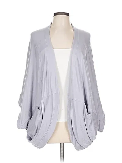 Pre-owned Athleta Cardigan Sweater In Gray
