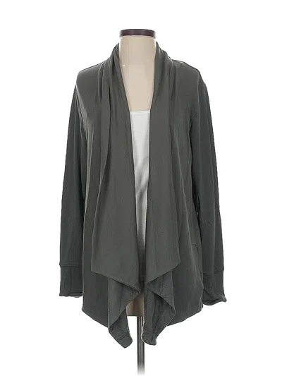 Pre-owned Athleta Cardigan Sweater In Gray