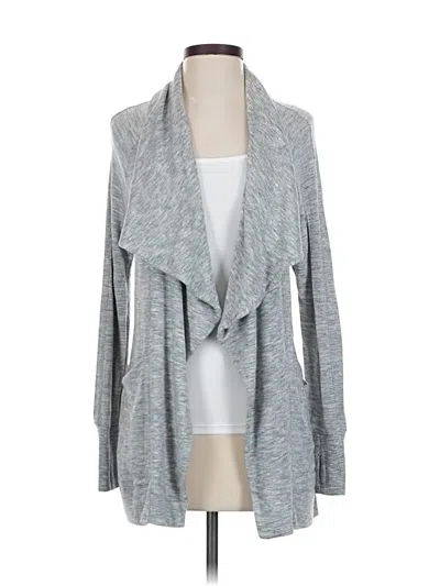 Pre-owned Athleta Cardigan Sweater In Gray