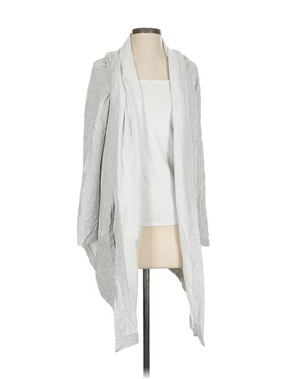 Pre-owned Athleta Cardigan Sweater In Gray