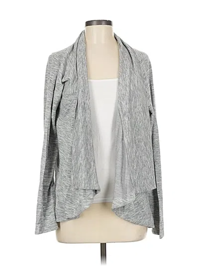 Pre-owned Athleta Cardigan Sweater In Gray