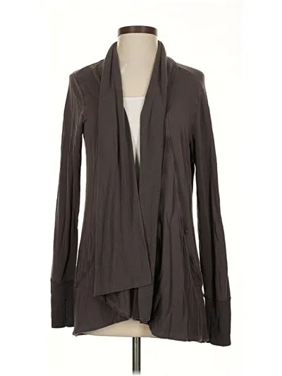 Pre-owned Athleta Cardigan Sweater In Gray