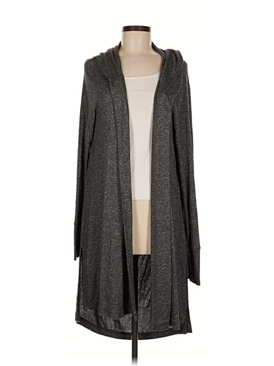 Pre-owned Athleta Cardigan Sweater In Gray