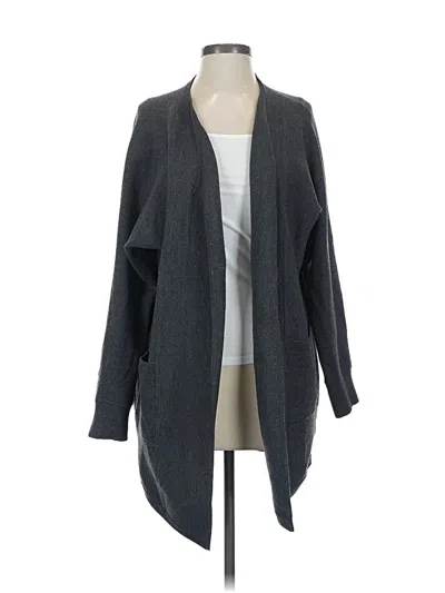 Pre-owned Athleta Cardigan Sweater In Gray