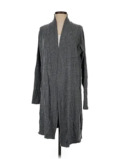 Pre-owned Athleta Cardigan Sweater In Gray