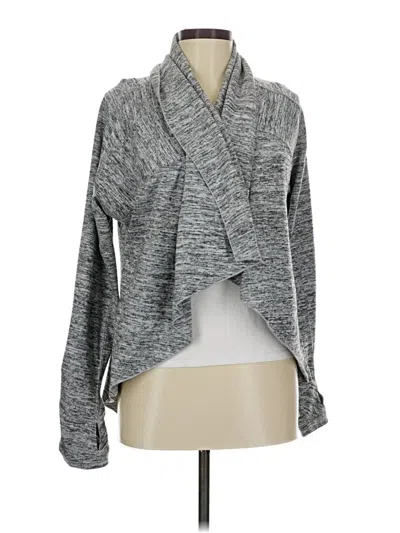 Pre-owned Athleta Cardigan Sweater In Gray
