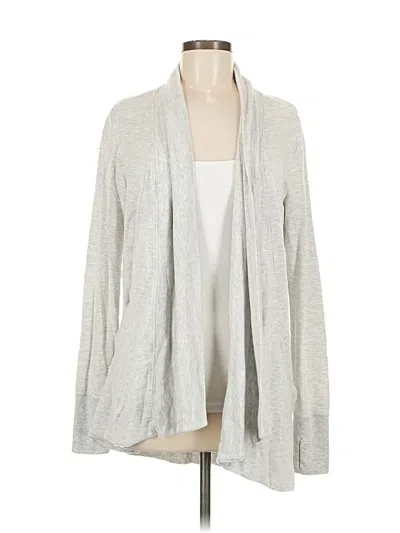 Pre-owned Athleta Cardigan Sweater In Gray