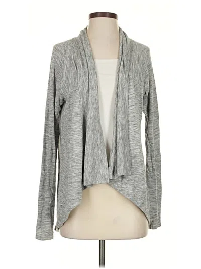Pre-owned Athleta Cardigan Sweater In Gray