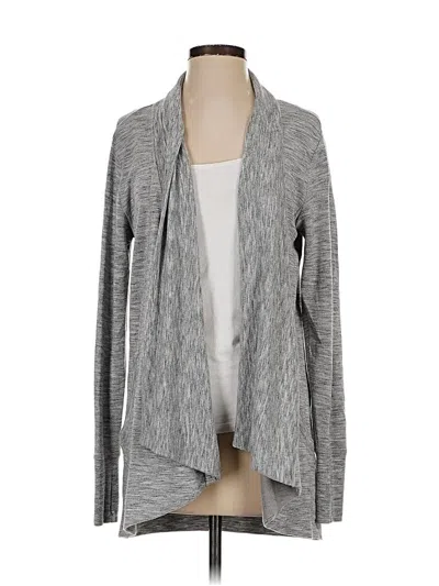 Pre-owned Athleta Cardigan Sweater In Gray