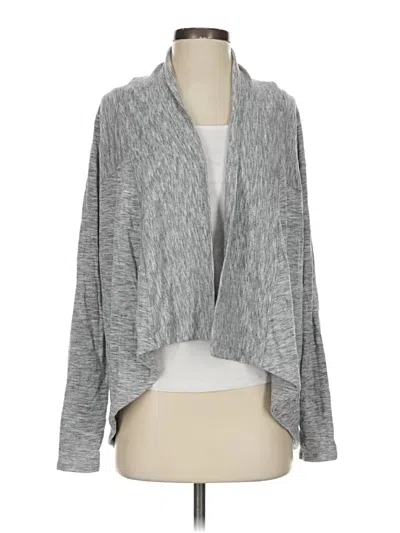 Pre-owned Athleta Cardigan Sweater In Gray