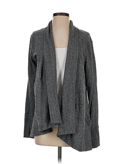 Pre-owned Athleta Cardigan Sweater In Gray