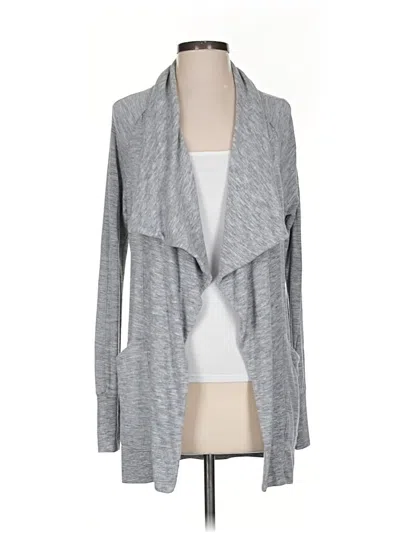Pre-owned Athleta Cardigan Sweater In Gray