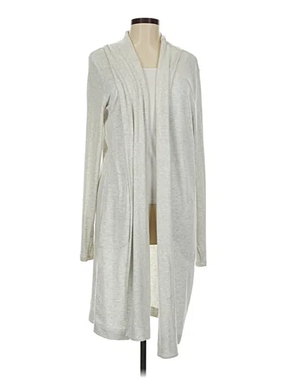 Pre-owned Athleta Cardigan Sweater In Gray