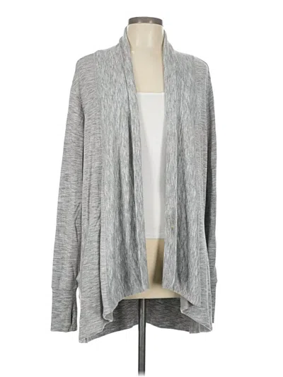 Pre-owned Athleta Cardigan Sweater In Gray