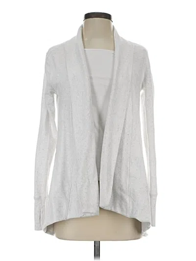 Pre-owned Athleta Cardigan Sweater In Gray