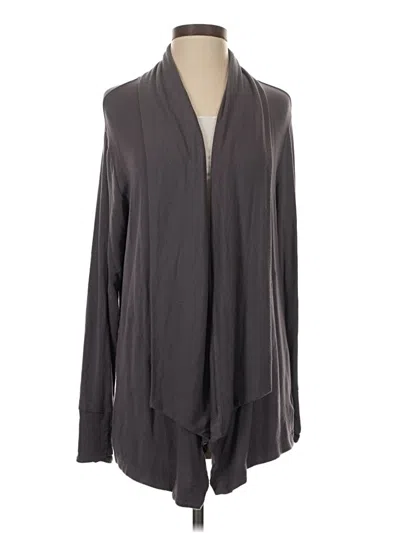 Pre-owned Athleta Cardigan Sweater In Gray
