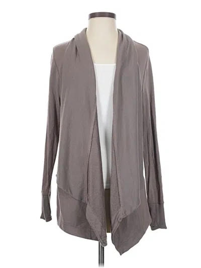 Pre-owned Athleta Cardigan Sweater In Gray